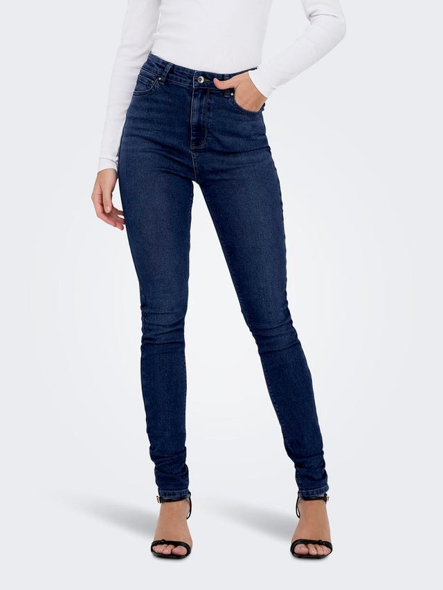 ONLY Skinny Fit Hohe Taille Jeans - 15309884