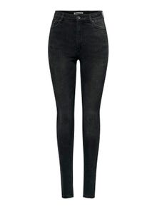 ONLY Skinny Fit Hög midja Jeans -Black - 15309884