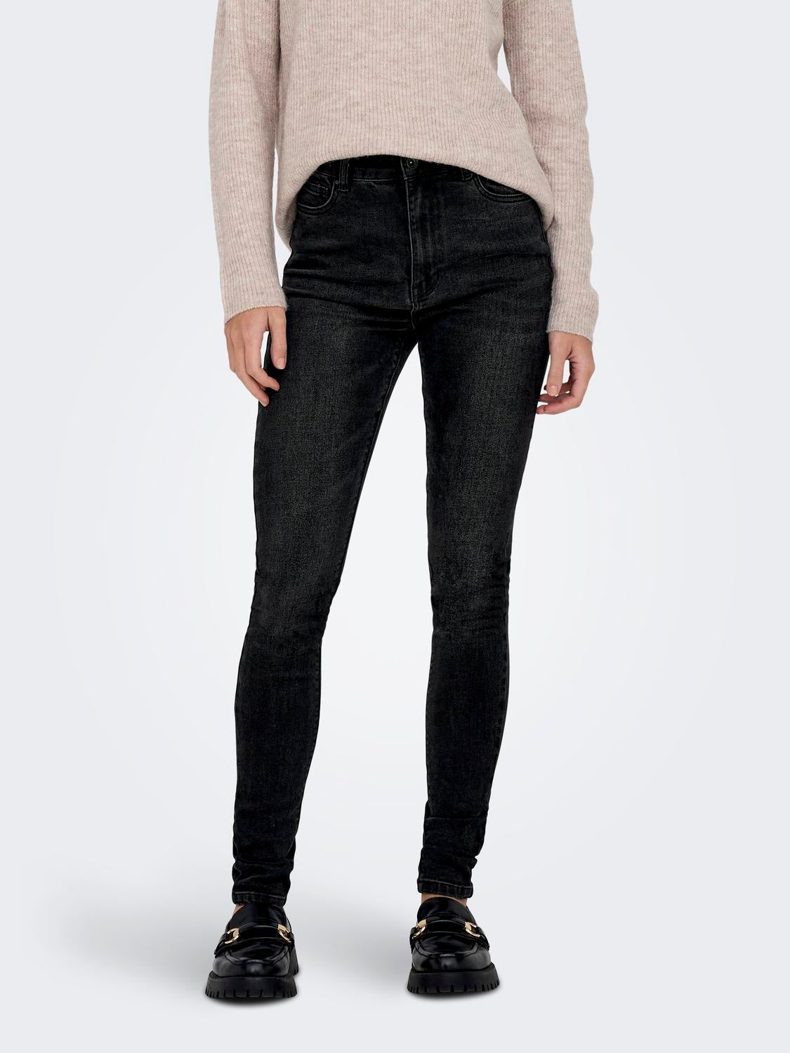 Thumbnail - Onlluna Hohe Taille Skinny Fit Jeans