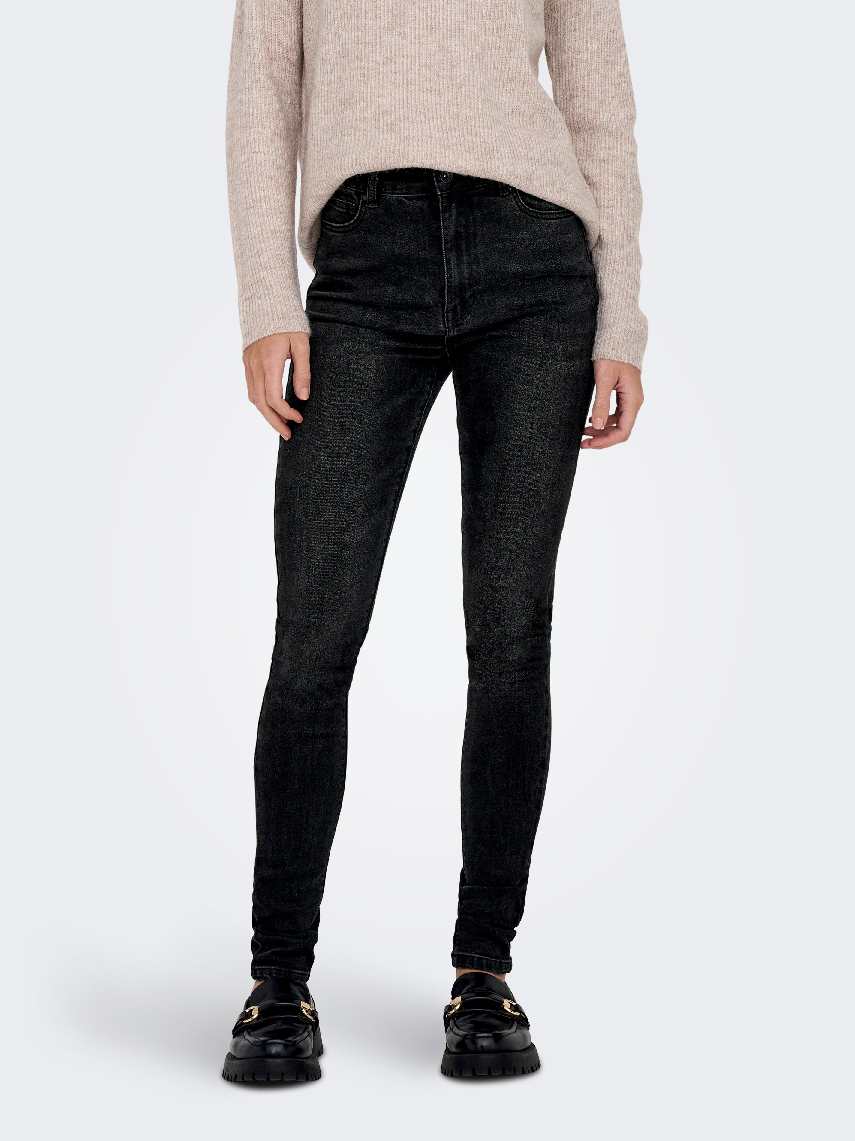 Onlluna Hohe Taille Skinny Fit Jeans