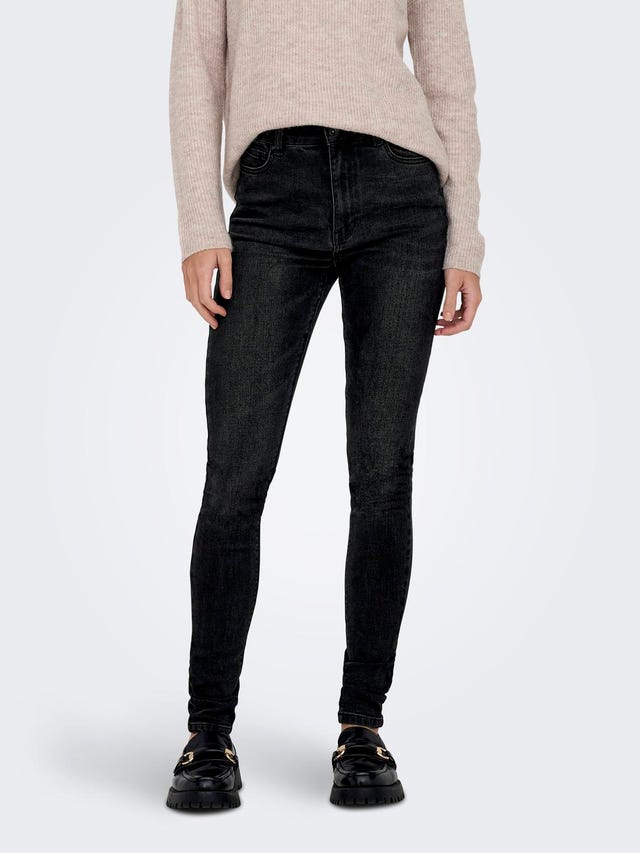 ONLY Skinny Fit Hohe Taille Jeans - 15309884