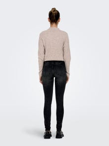 ONLY Skinny Fit Hohe Taille Jeans -Black - 15309884