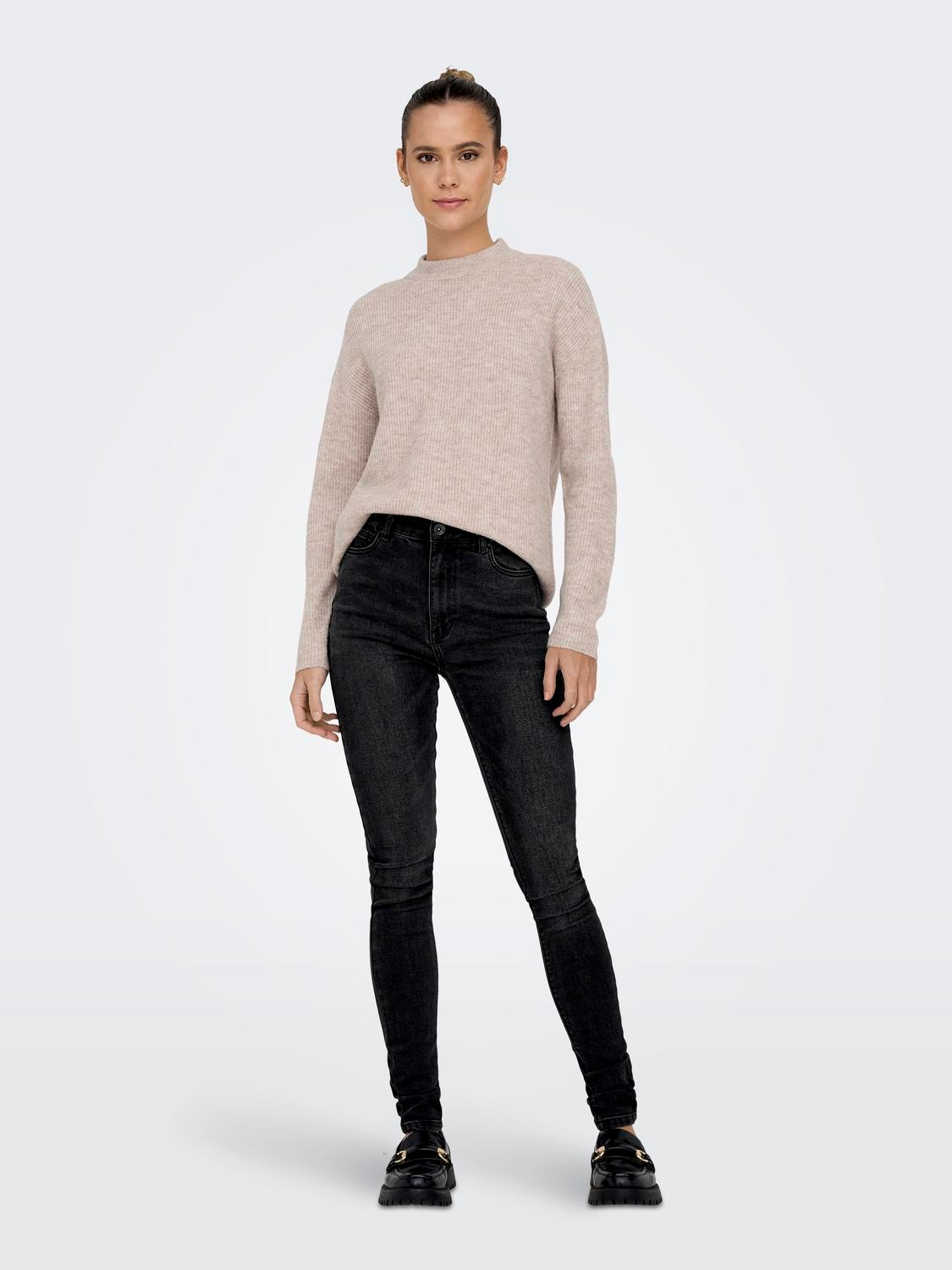 ONLY Jeans Skinny Fit Taille haute -Black - 15309884