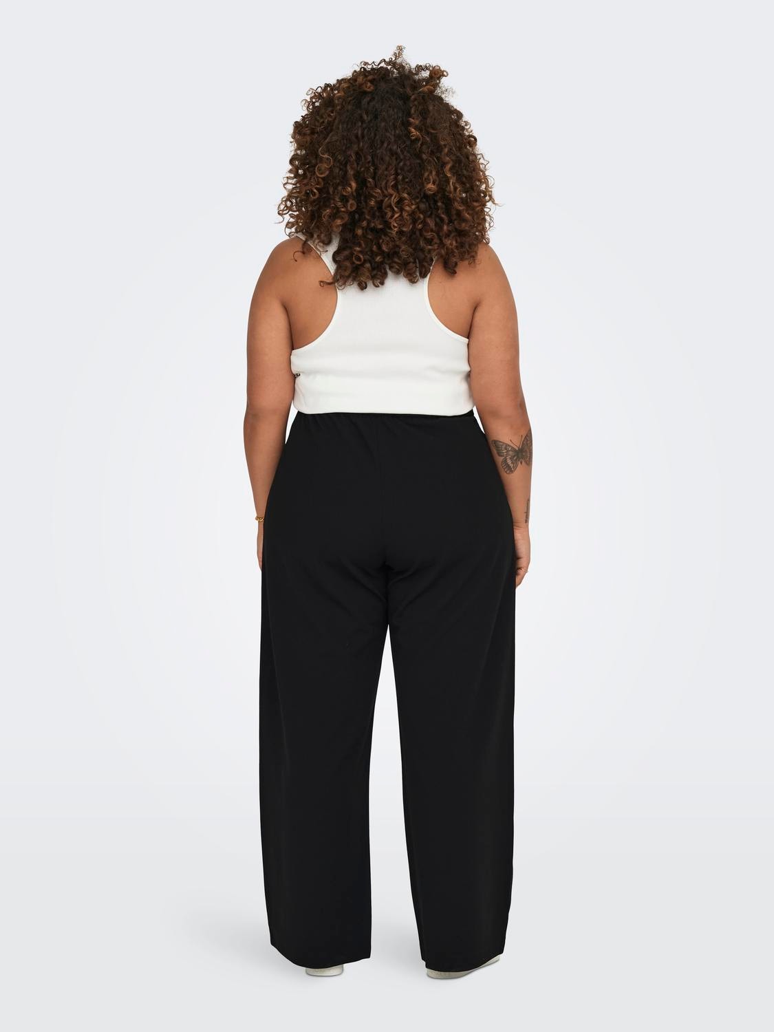 ONLY Curvy Wide fit pants -Black - 15309915