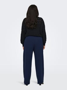 ONLY Regular Fit Trousers -Black Iris - 15309915