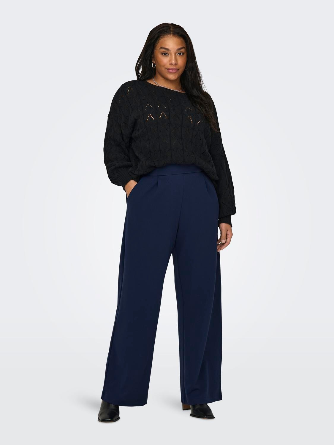 ONLY Pantalons Regular Fit -Black Iris - 15309915