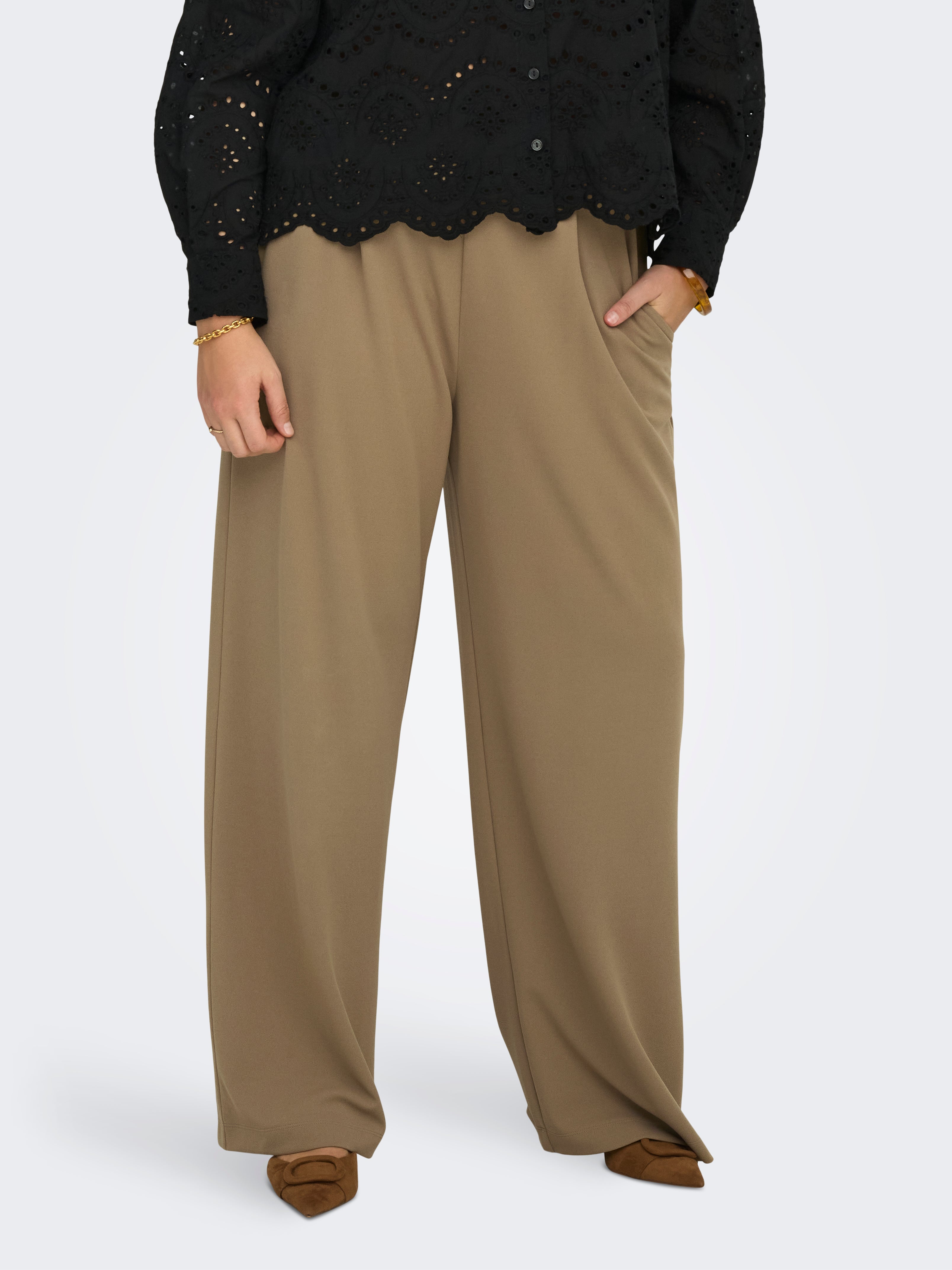 Carstilla Normal Geschnitten Hose Mit Weitem Beinschnitt