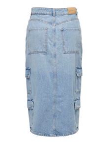 ONLY Midi denim skirt -Light Blue Denim - 15309984