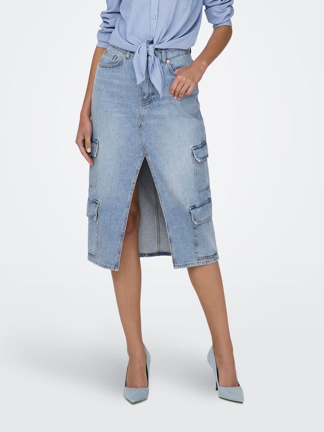 ONLY High waist Midi skirt - 15309984