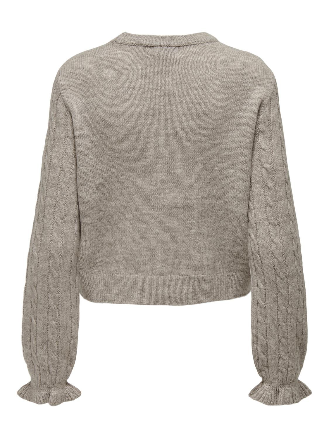 ONLY O-hals Pullover -Pumice Stone - 15310080