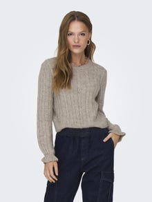 ONLY Pull-overs Col rond -Pumice Stone - 15310080