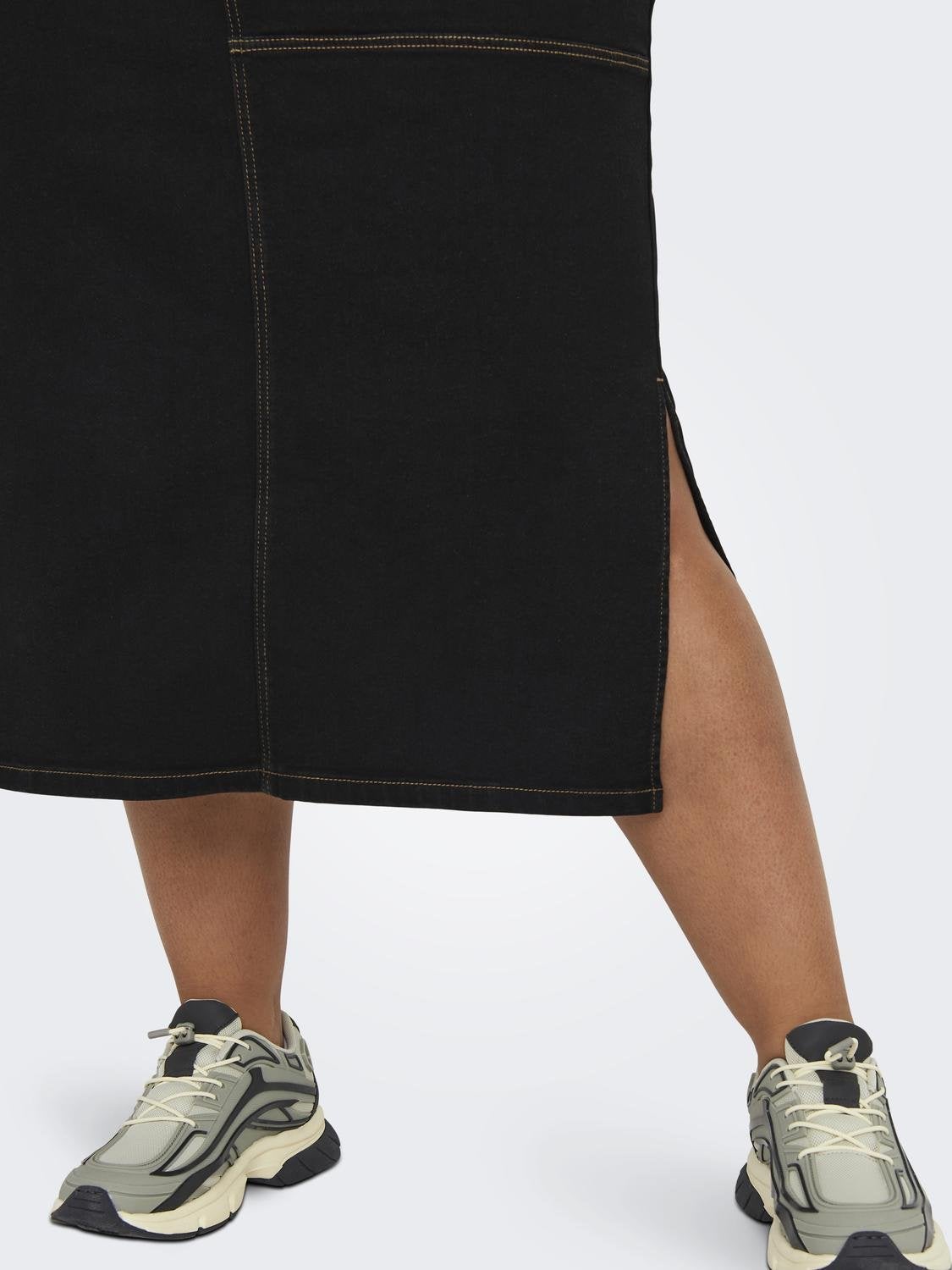 Midi jean outlet skirt nike