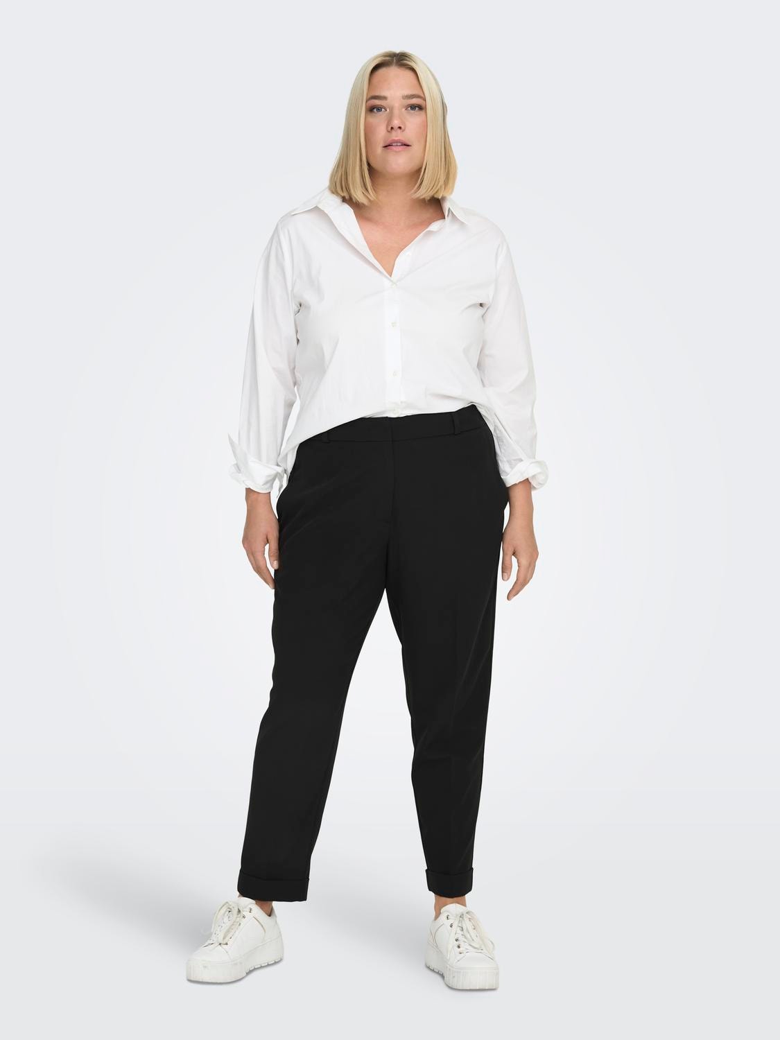 ONLY Curvy classic trousers -Black - 15310342