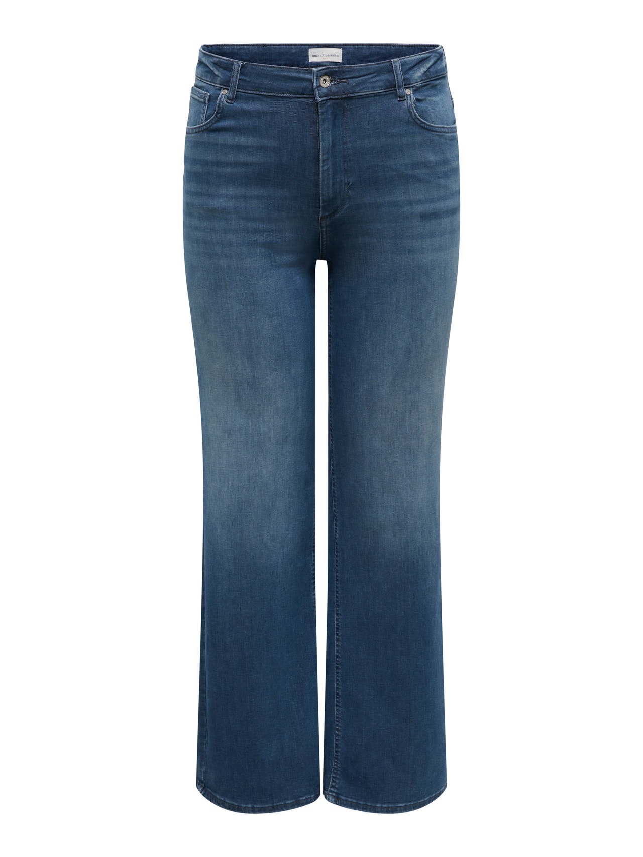 ONLY CARWILLY High waist Wide Leg Fit Jeans -Special Blue Grey Denim - 15310391