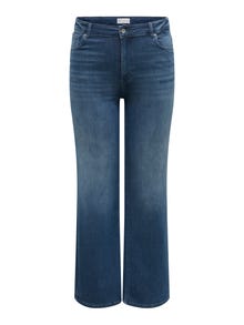 ONLY CARWILLY High waist Wide Leg Fit Jeans -Special Blue Grey Denim - 15310391