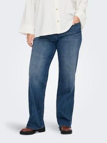 ONLY CARWILLY High waist Wide Leg Fit Jeans -Special Blue Grey Denim - 15310391