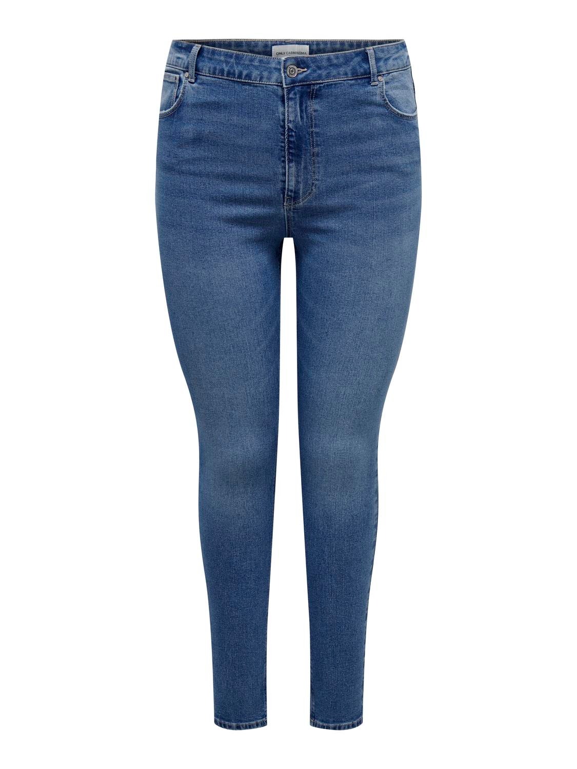 ONLY Jeans Skinny Fit Vita alta -Light Blue Denim - 15310450