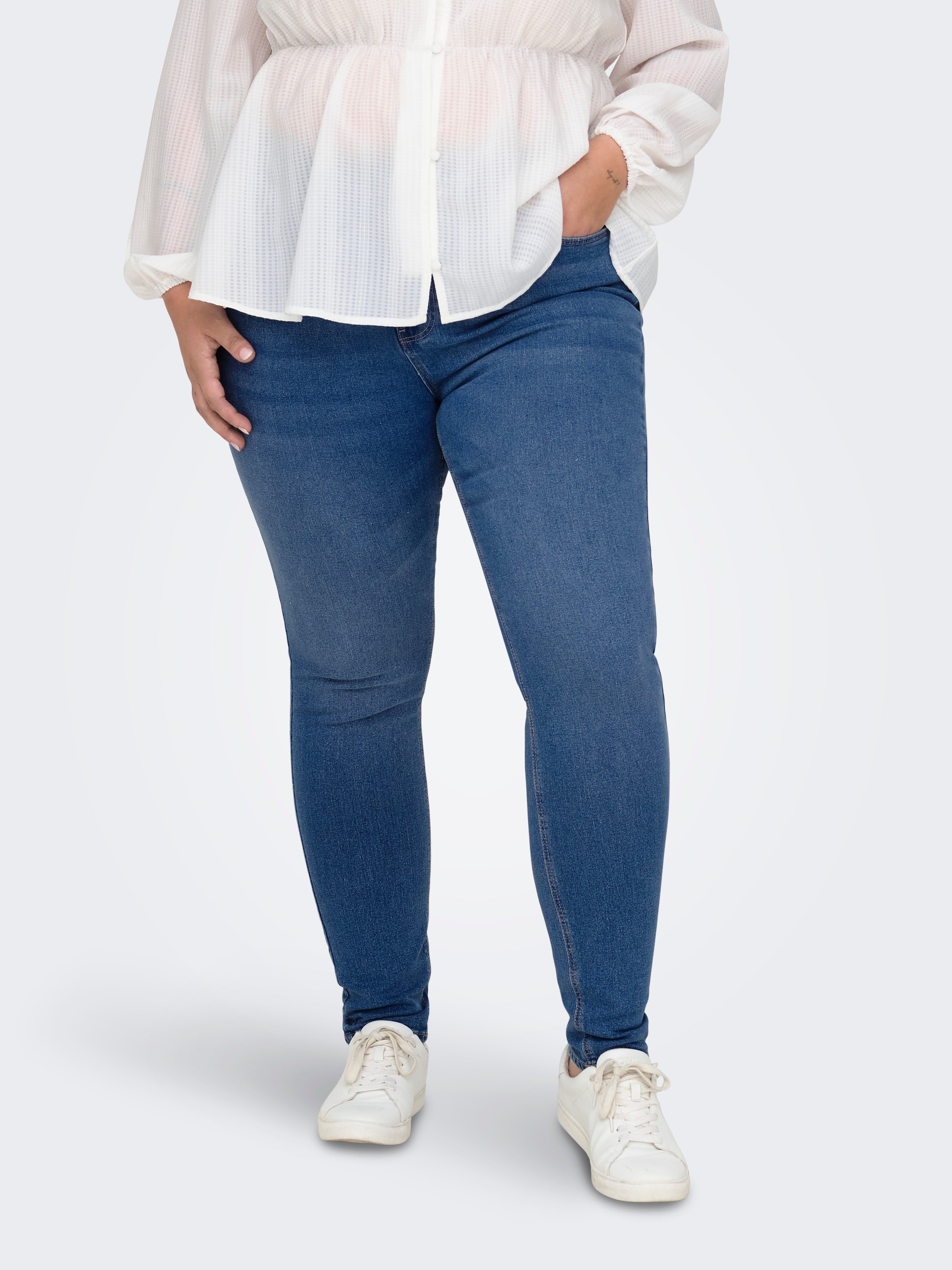 Carluna Hohe Taille Skinny Fit Jeans