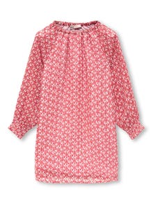 ONLY Vestido corto Corte regular Cuello redondo -Pink Lady - 15310467