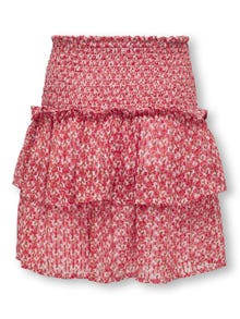 ONLY Hohe Taille Minirock -Pink Lady - 15310469