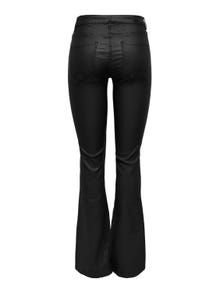 ONLY Pantalons Skinny Fit Taille moyenne Jambe évasée -Black - 15310473