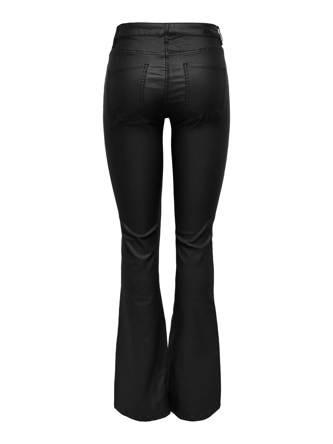 ONLY Skinny coated trousers -Black - 15310473