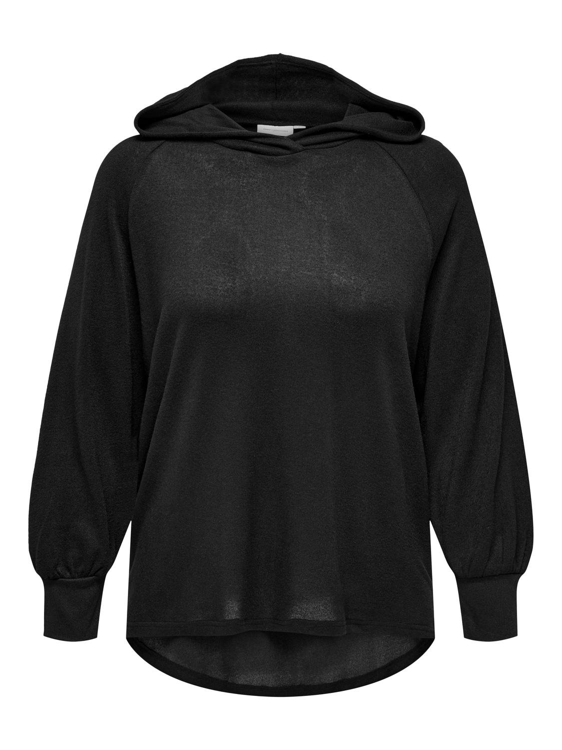 ONLY Regular Fit Hoodie Sweatshirt -Black - 15310492