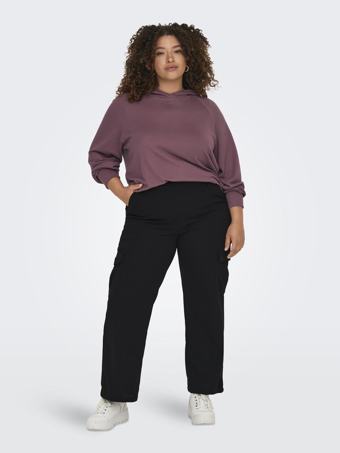 ONLY Regular Fit Hettegenser Sweatshirt -Rose Brown - 15310492