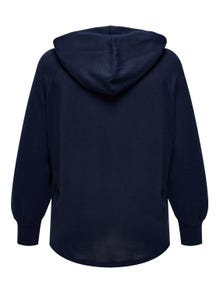 ONLY Curvy solid color hoodie -Night Sky - 15310492