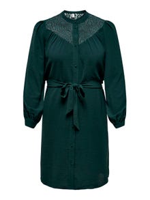 ONLY Standardpassform Skjortkrage Lång klänning -Ponderosa Pine - 15310494