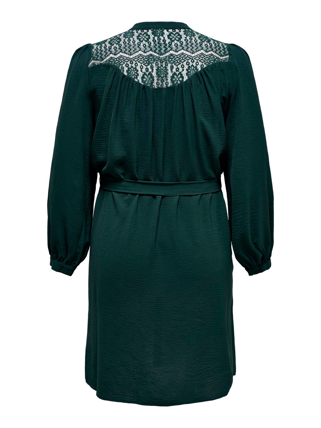 ONLY Standard fit Overhemd kraag Lange jurk -Ponderosa Pine - 15310494