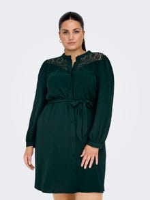 ONLY Standard Fit Skjortekrage Lang kjole -Ponderosa Pine - 15310494
