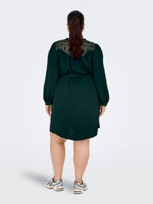 ONLY Standard Fit Skjortekrage Lang kjole -Ponderosa Pine - 15310494
