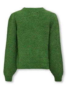ONLY O-neck knitted pullover -Medium Green - 15310525