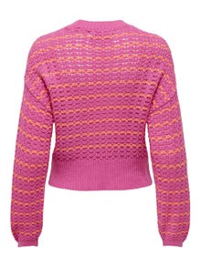 ONLY Pull-overs Regular Fit Col rond Épaules tombantes -Strawberry Moon - 15310527