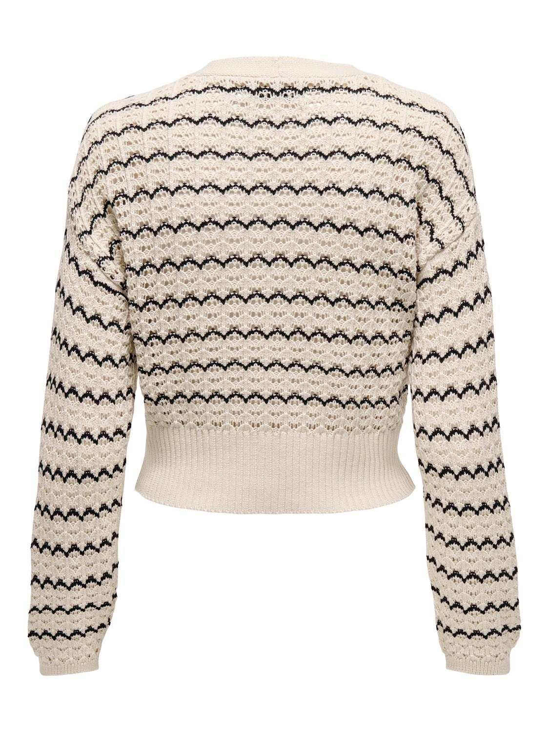 ONLY V-neck knitted cardigan -Birch - 15310542