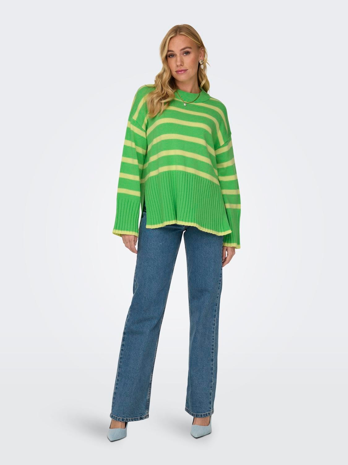 ONLY Loose fit o-neck knit pullover -Spring Bouquet - 15310564
