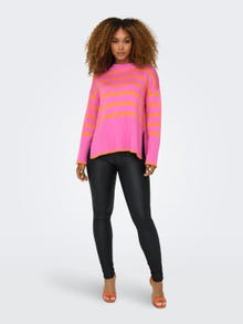 ONLY Loose fit o-neck knit pullover -Strawberry Moon - 15310564