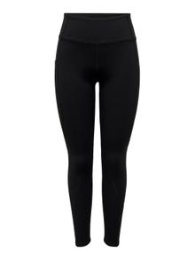 ONLY Pantalons Tight Fit Taille haute -Black - 15310593