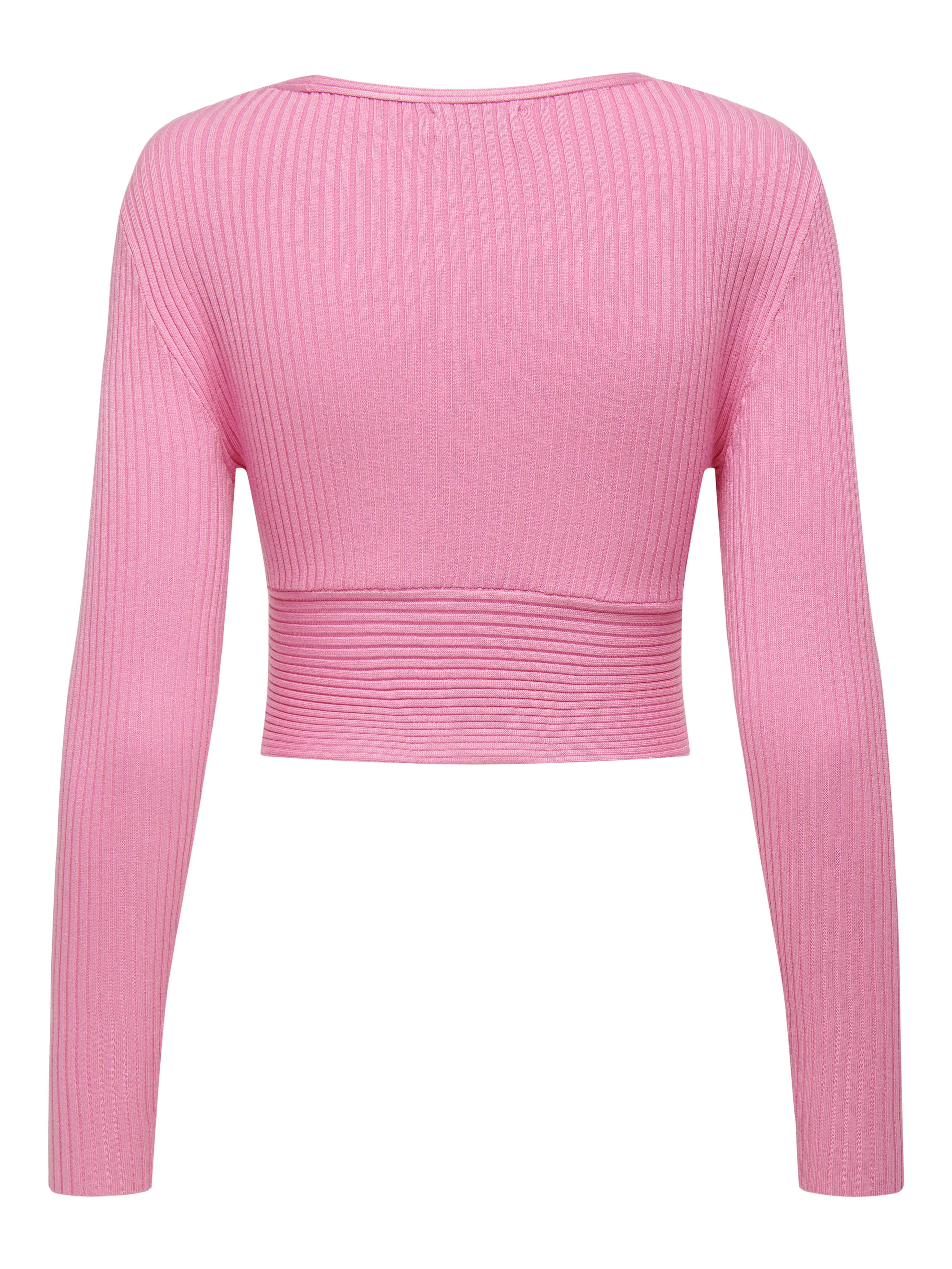 Cropped knitted top Light Purple ONLY®