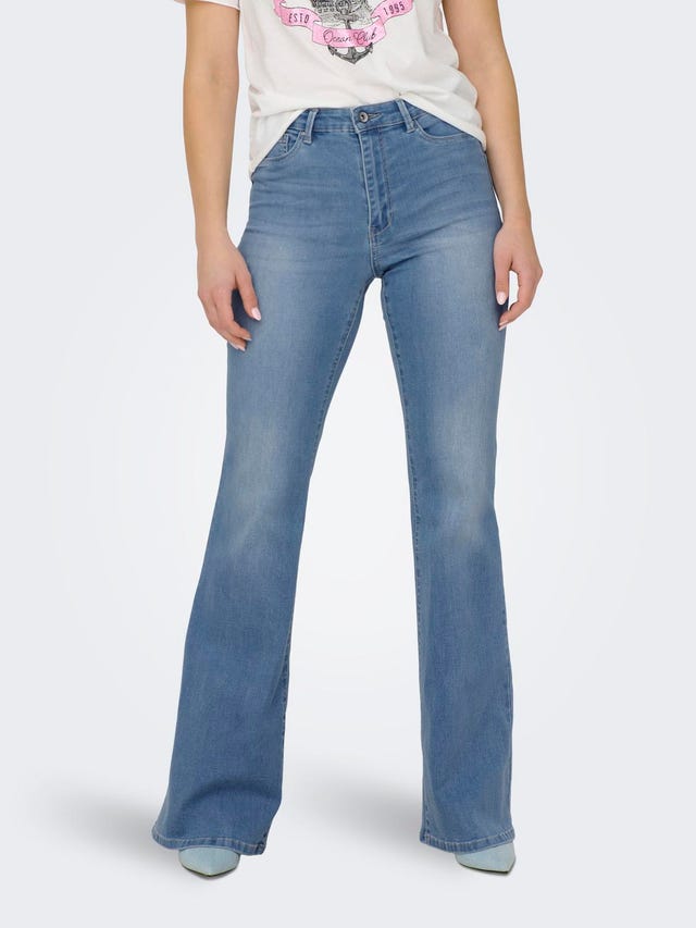 ONLY Ausgestellt Hohe Taille Jeans - 15310664