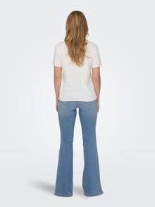 ONLY Jeans Flared Fit Taille haute -Light Blue Denim - 15310664