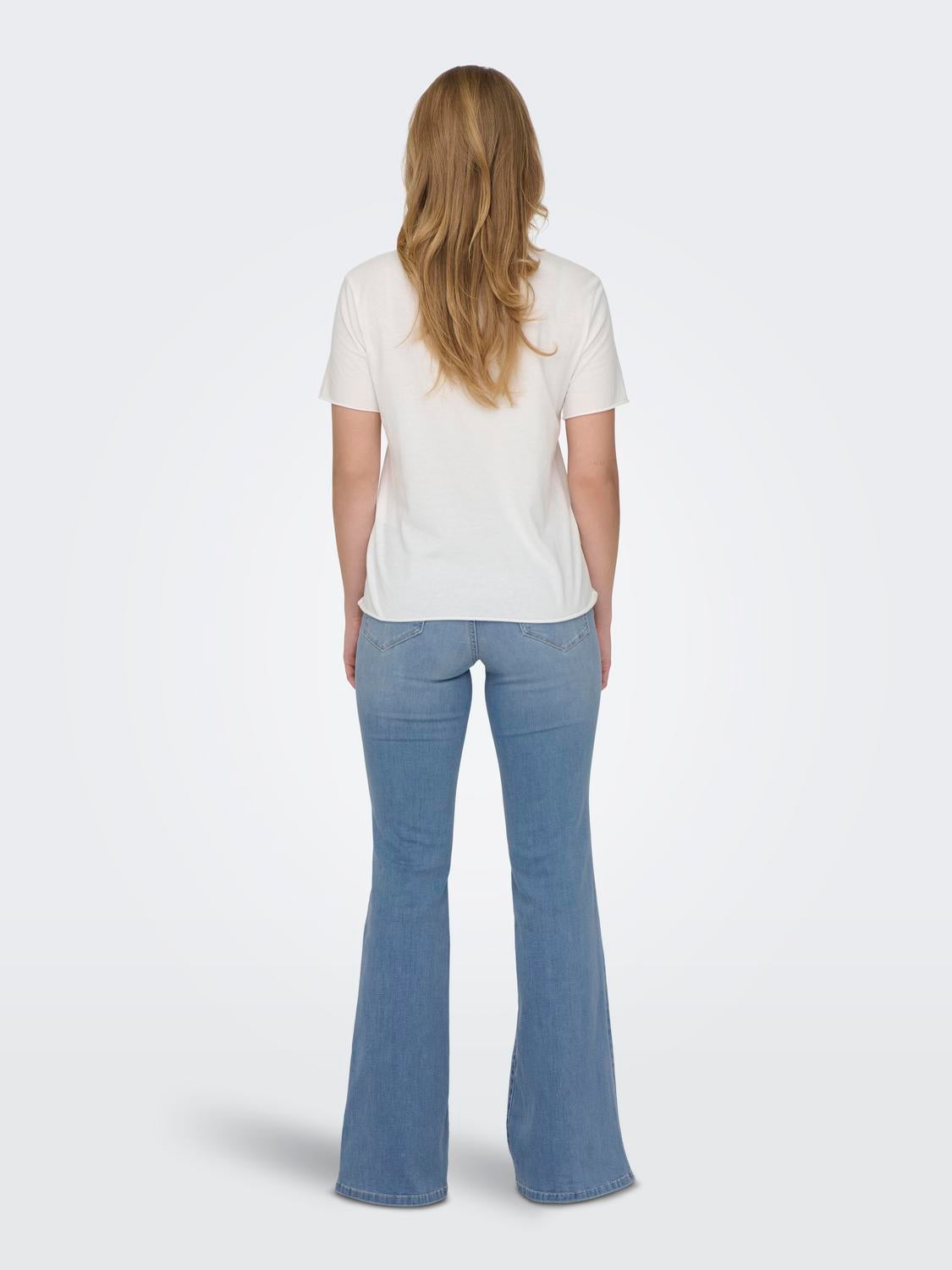 Jeans flare hot sale vita alta