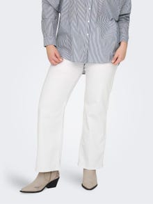 ONLY CARWilly High Waist Wide Jeans -White - 15310701
