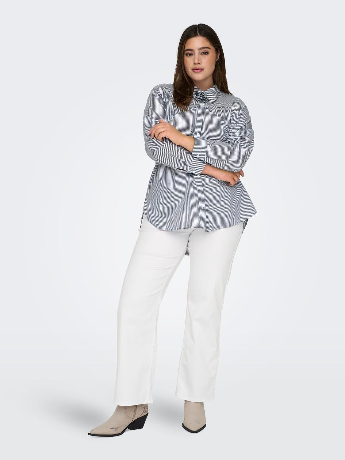 CARWILLY Vita alta Wide Leg Fit Jeans