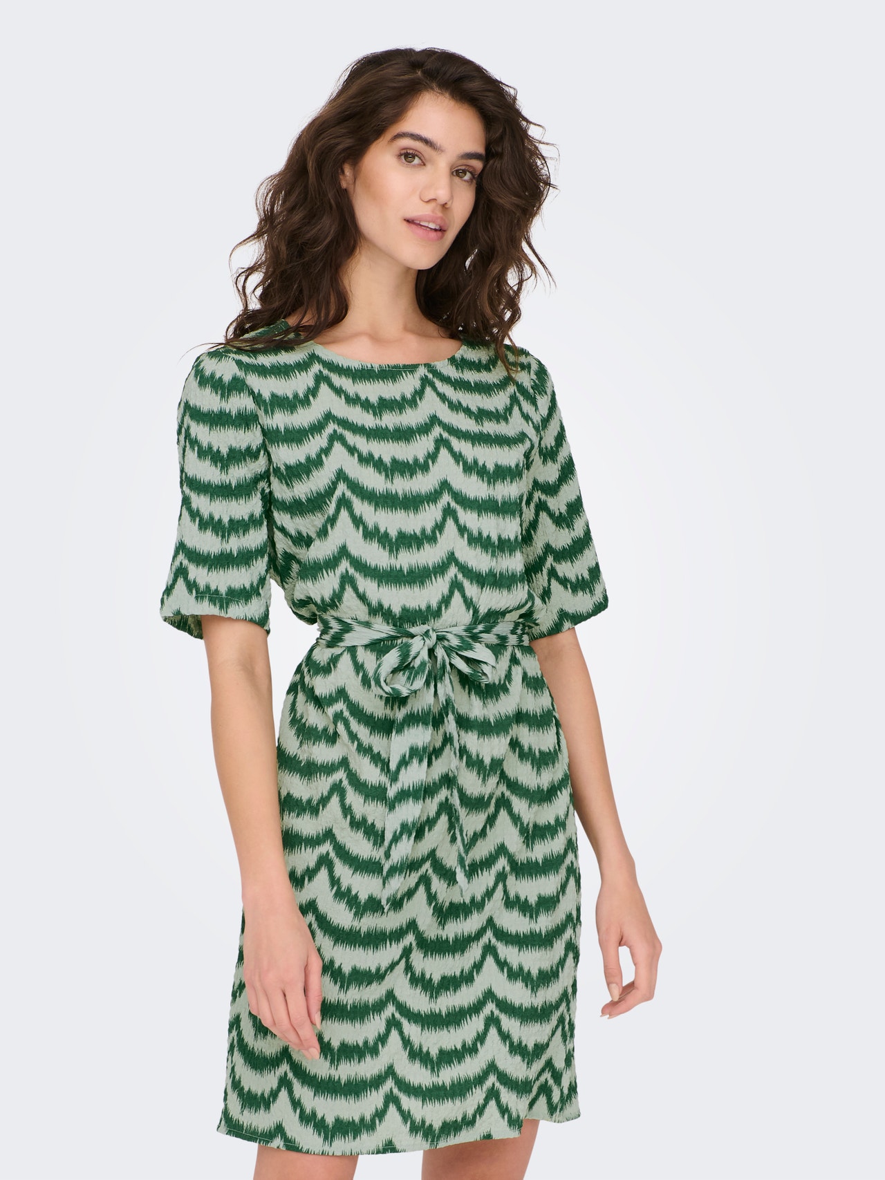 ONLY Mini o-neck dress -Granite Green - 15310739