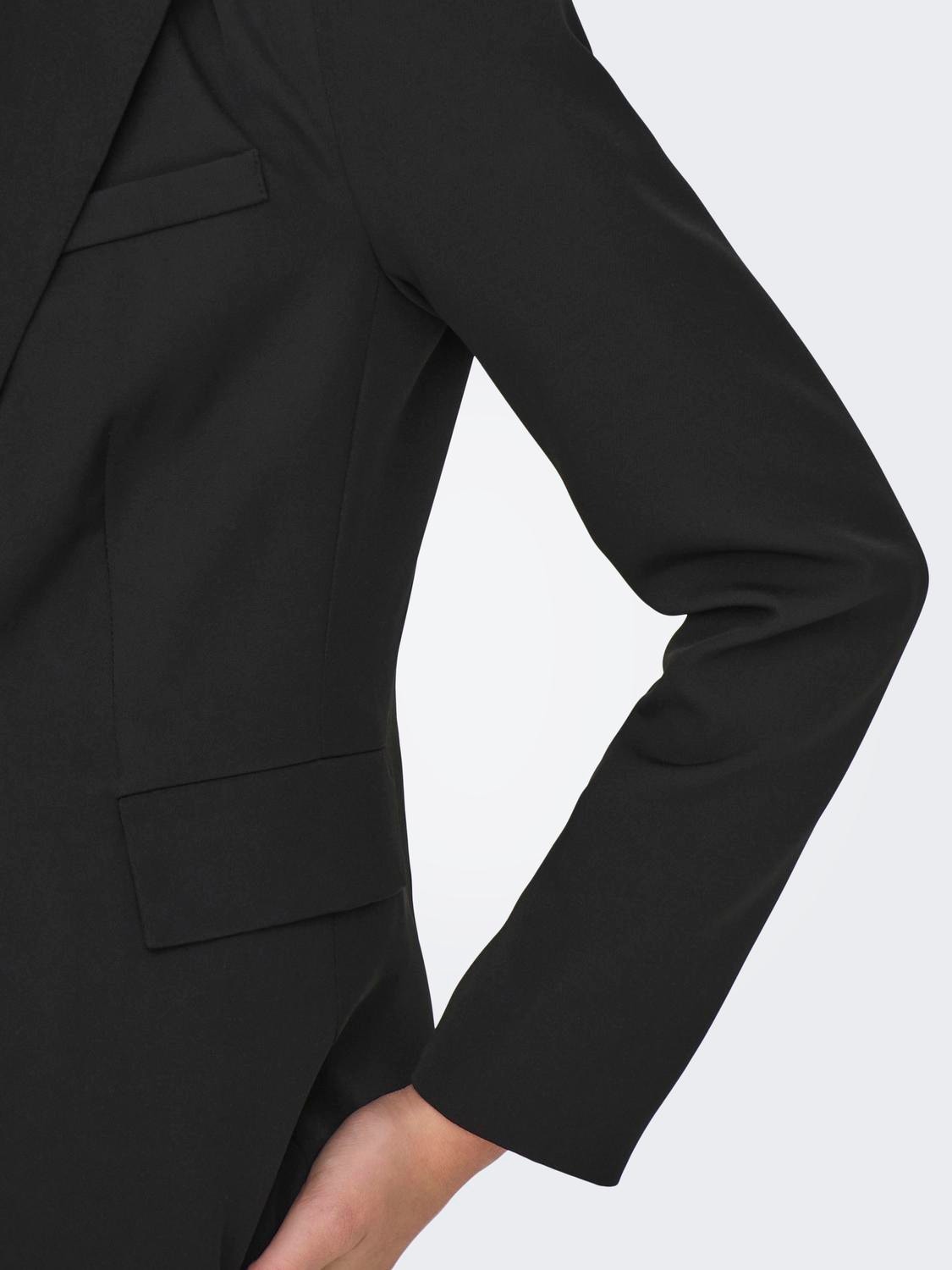 ONLY Regular Fit Button-down collar Blazer -Black - 15310754