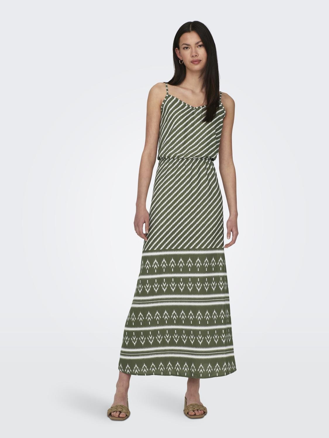 ONLY Regular Fit V-Neck Long dress -Kalamata - 15310761