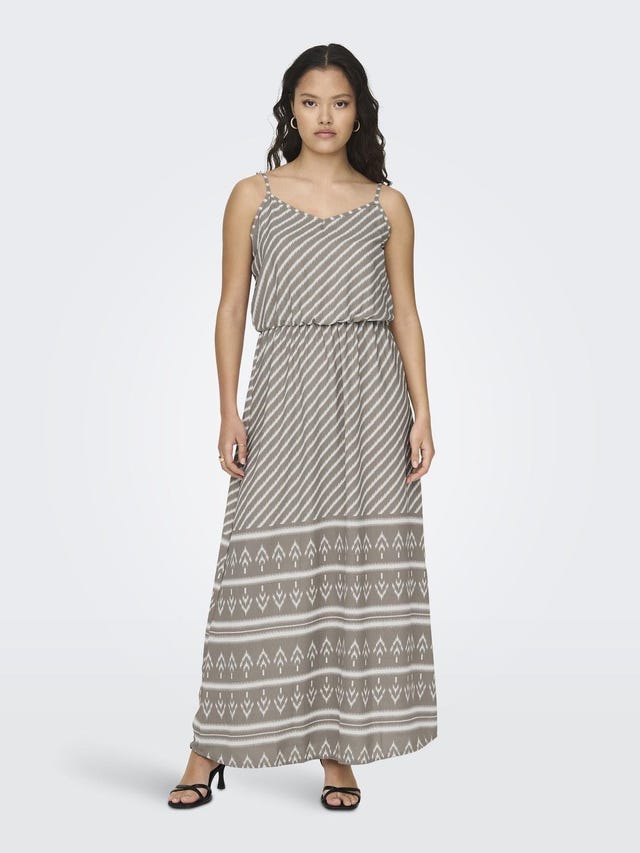 ONLY Regular Fit V-hals Lang kjole - 15310761