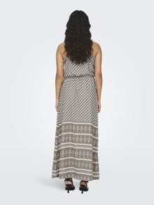 ONLY Regular Fit V-Neck Long dress -Driftwood - 15310761